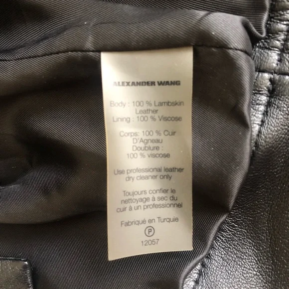 Alexandr Wang leather blouse
